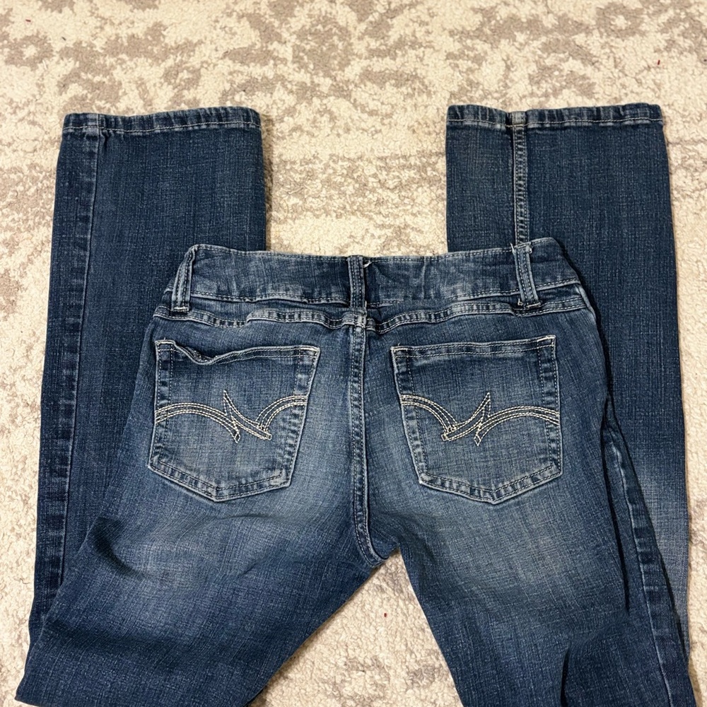 Wrangler Dark Blue Straight Leg Jeans